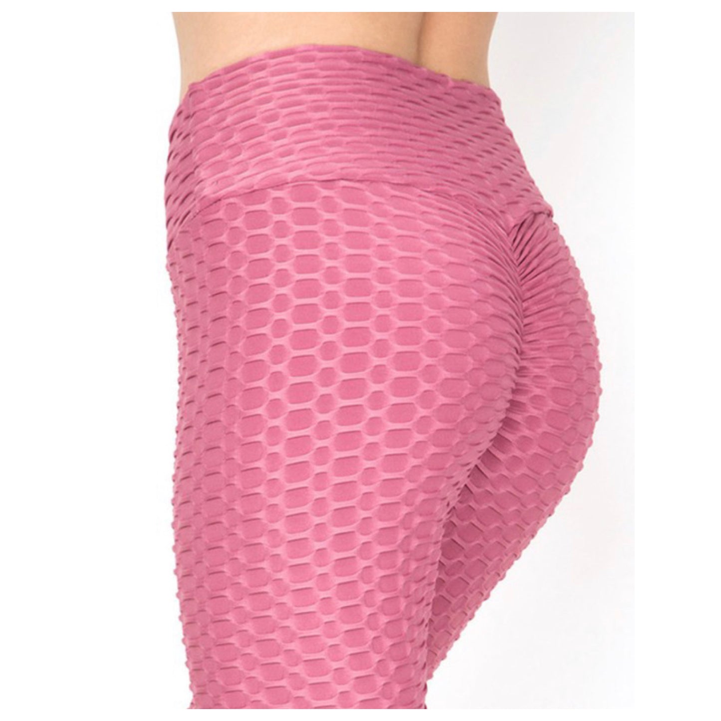 Sale! Bootylicious Honeycomb Mauve Yoga Leggings