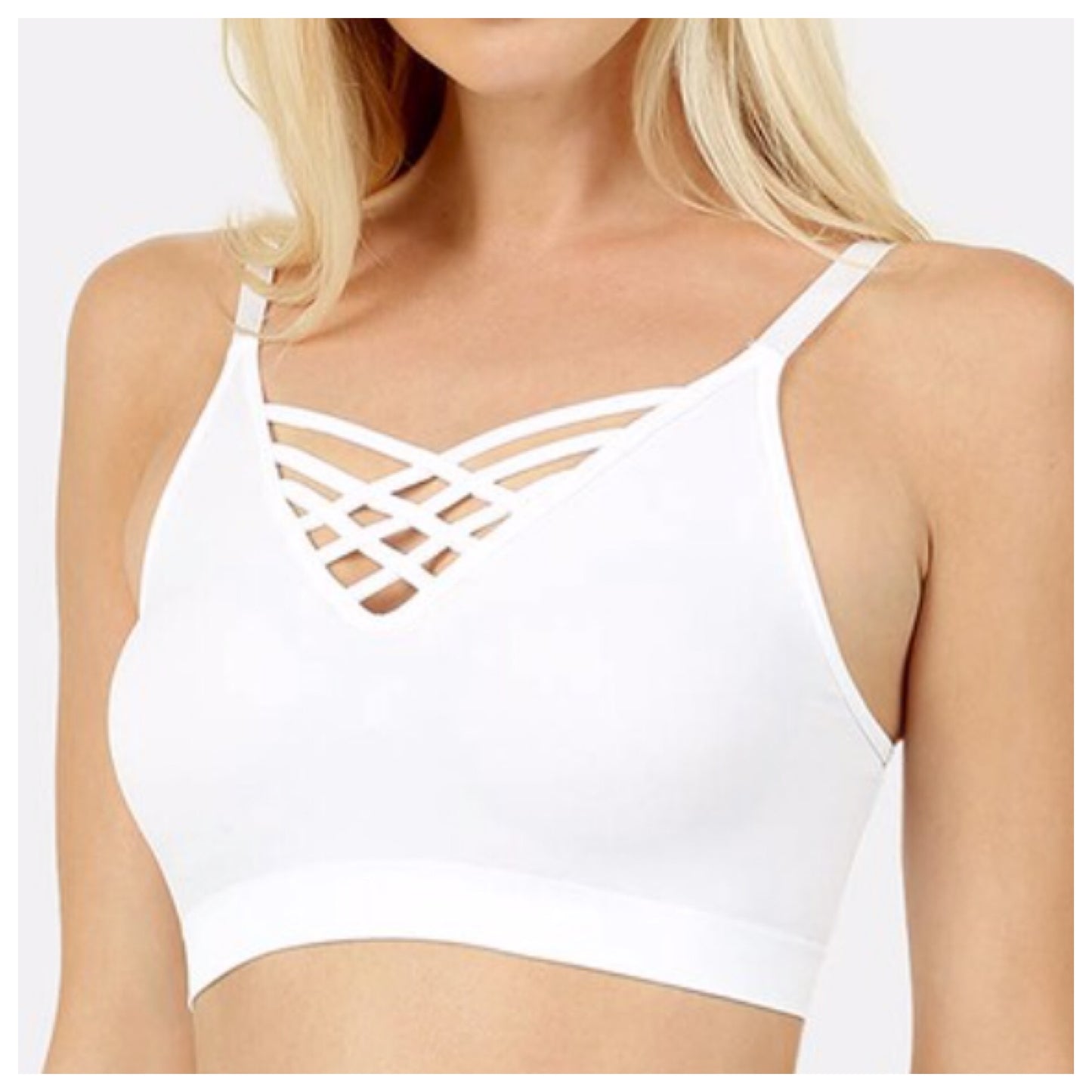 Sexy Me, V Lattice Adjustable Straps, Bra/Bralettes