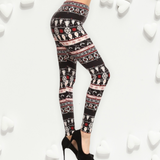 “A Touch of Heaven"  Winter Theme Print Leggings