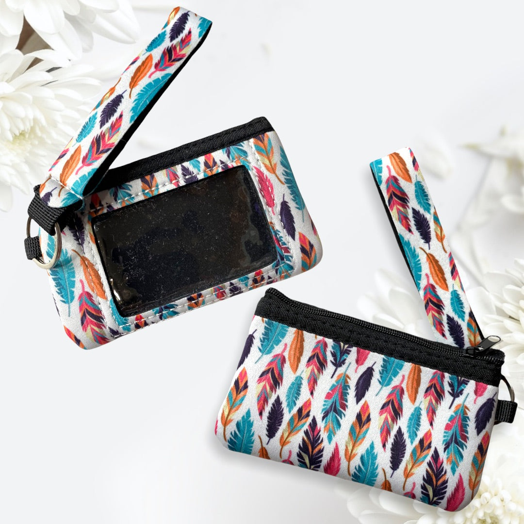 Neoprene Mini Zipper Coin Purse Wristlet