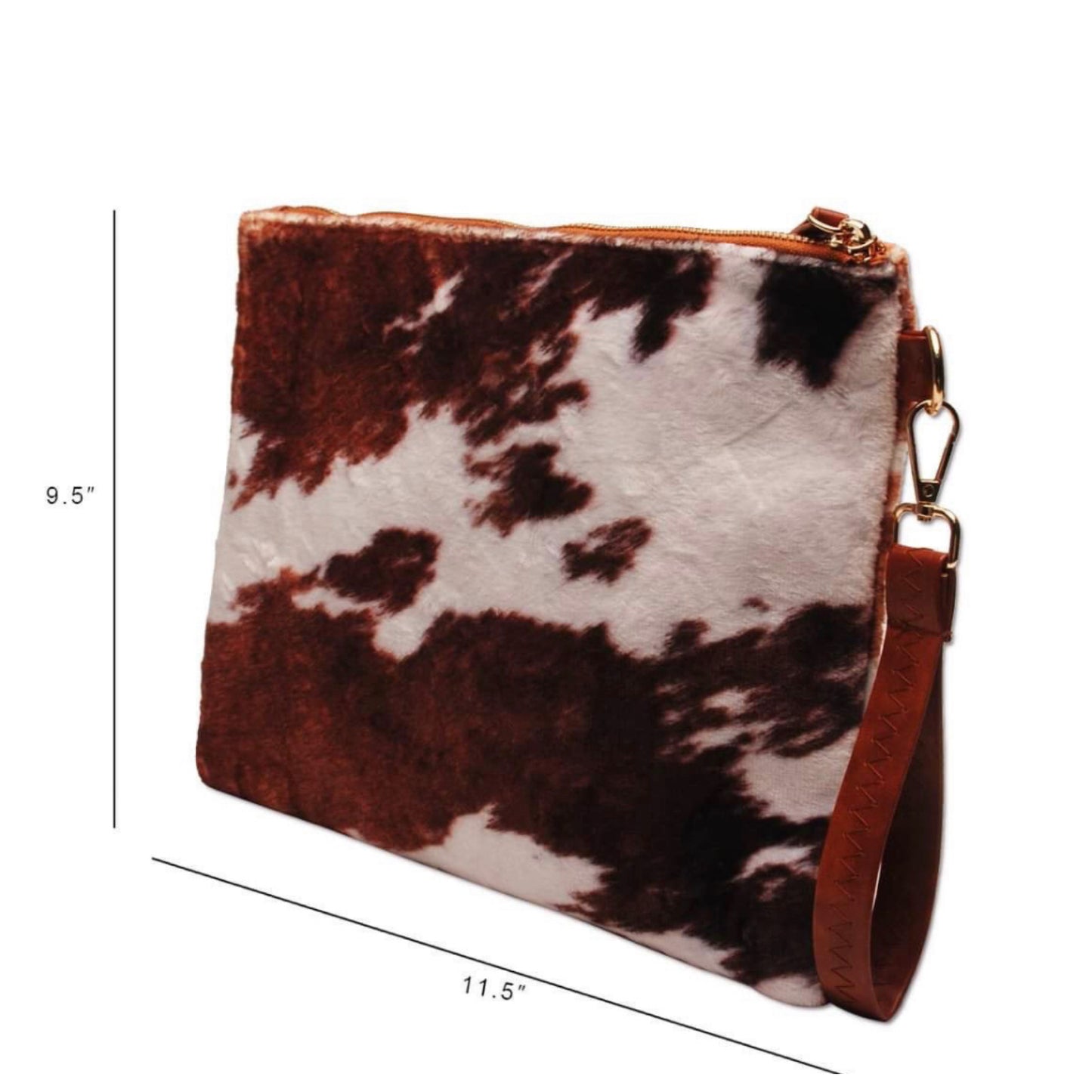 Round Em’ Up, Jennifer Cowhide Print Tote, Clutch Bag Set
