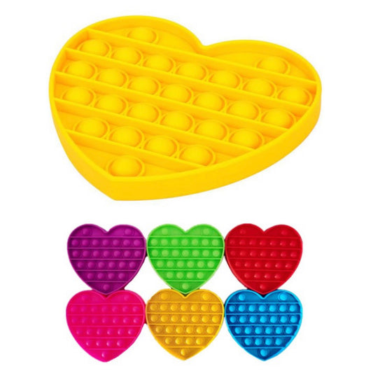 Crazy Fun Solid Heart Bubble Popper Toy
