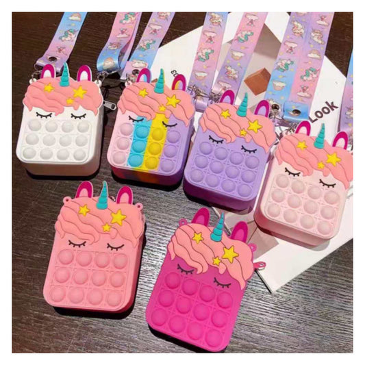 Crazy Fun Mini Unicorn Pop It Crossbody Bogs