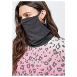 Insanity Closeout! Adorable Cowl Neck Face Wear Magenta Leopard Sweater Top!