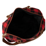 SPECIAL-Gotta Get It! Red Black Buffalo Plaid XL Weekender Bag-Tote Bag-Purse