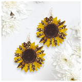 Darling Sunflower Cork Earrings