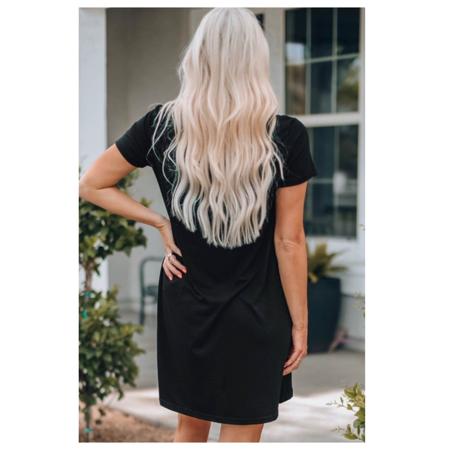 Darling Nedra Tribal Detail Black Mini Dress