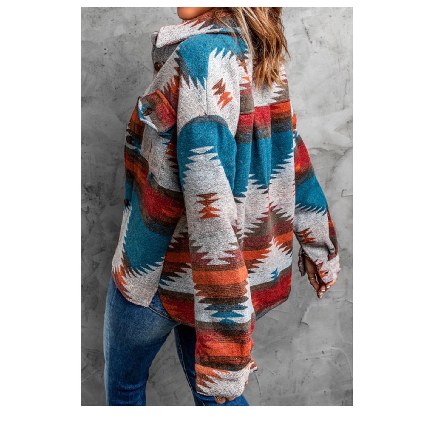 Hello Beautiful! Michelle W Women’s Tribal-Aztec Print Jacket