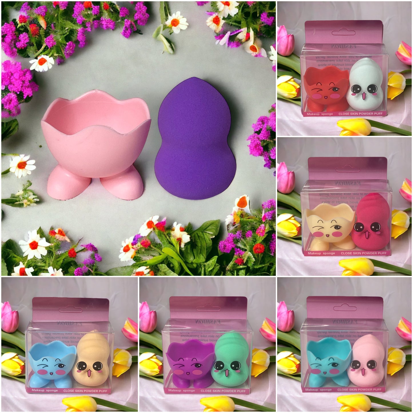 Ashlyn’s Every Girls Must-Sponge Holder and Sponge Set-Cosmetics