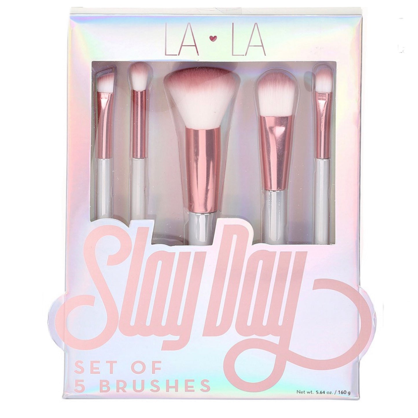 Set of 5 Make up Brushes - Pink