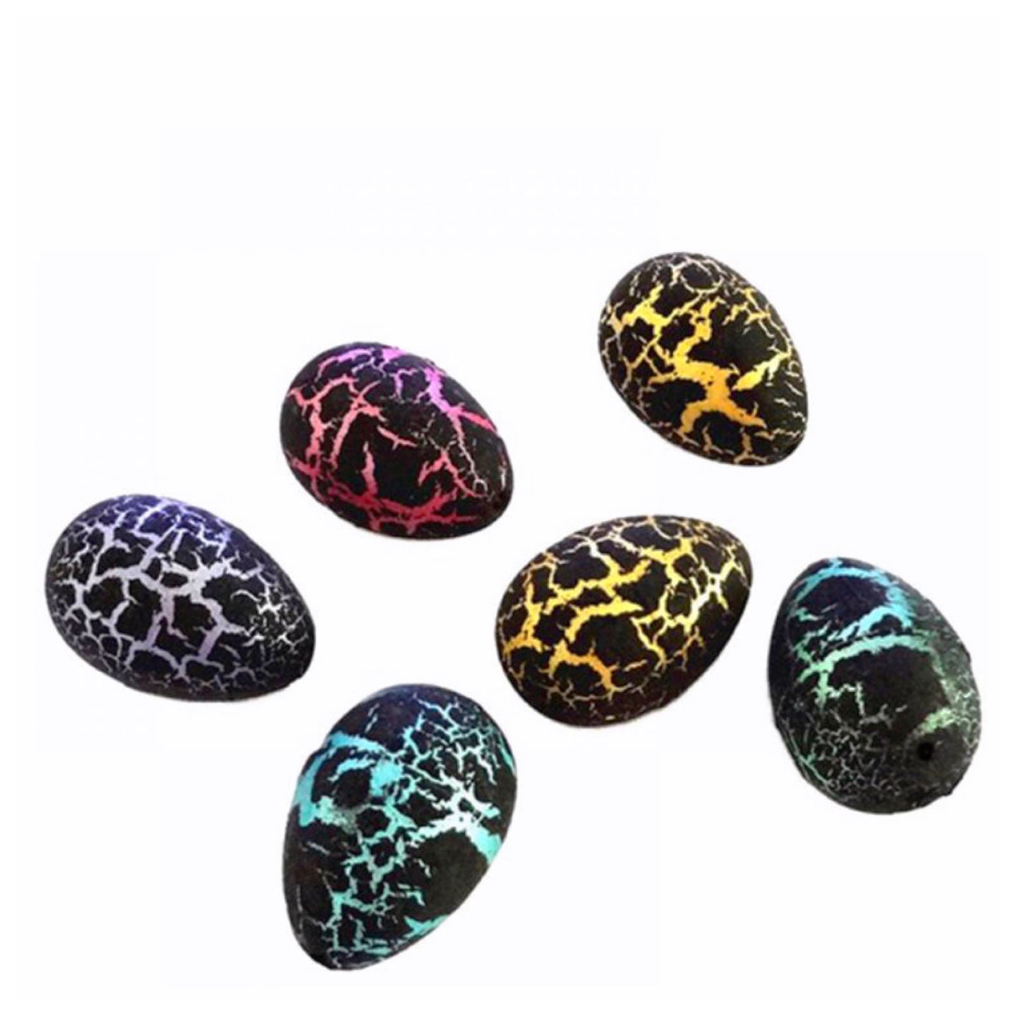 Crazy Fun Set of 6 Hatching/Growing Dinosaur Eggs