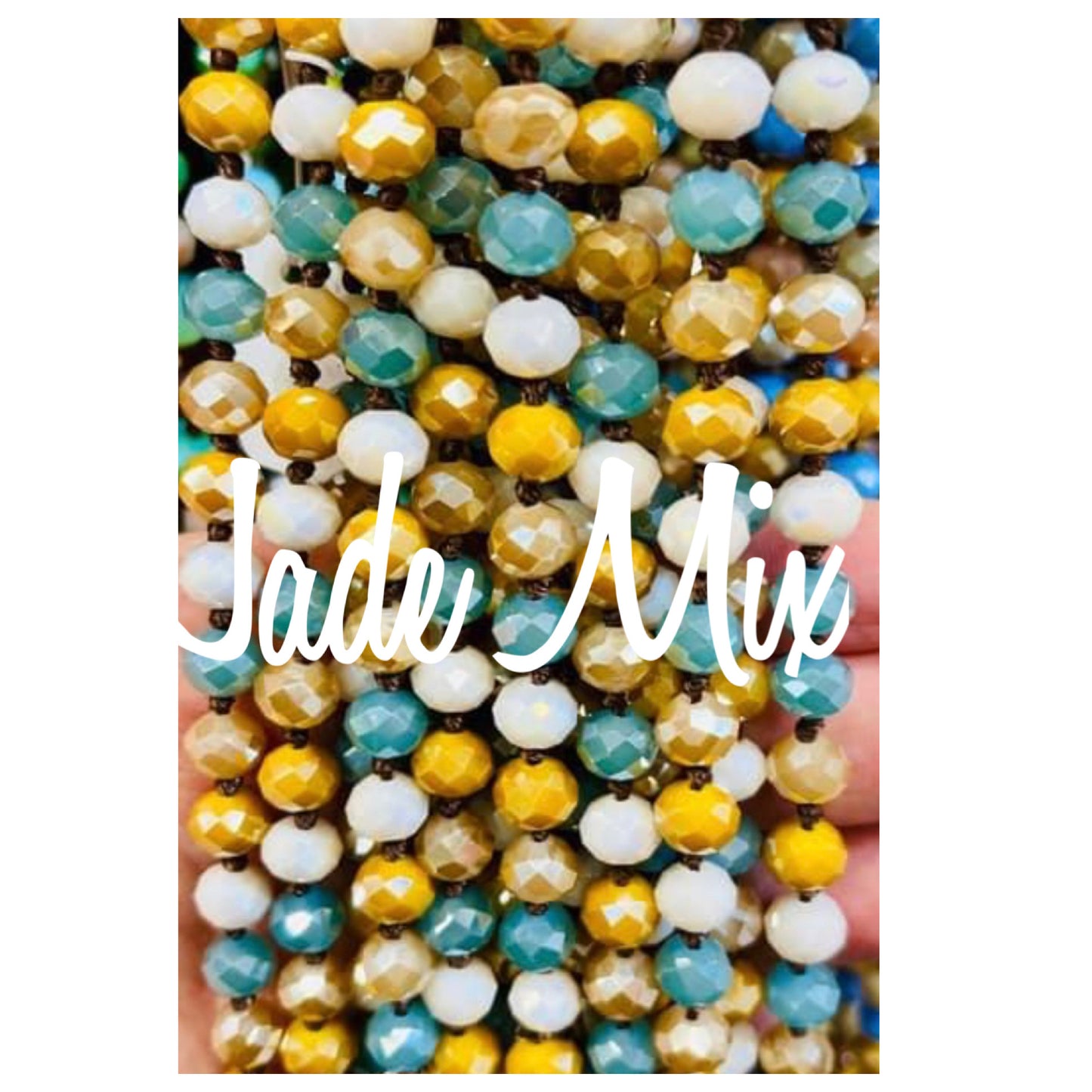 Sassy and Classy 60” Glass Bead Layering Necklaces