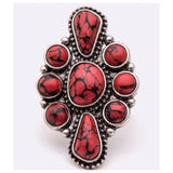 Iconic Red Stone Stretch Ring