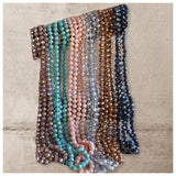 Sassy and Classy 60” Glass Bead Layering Necklaces