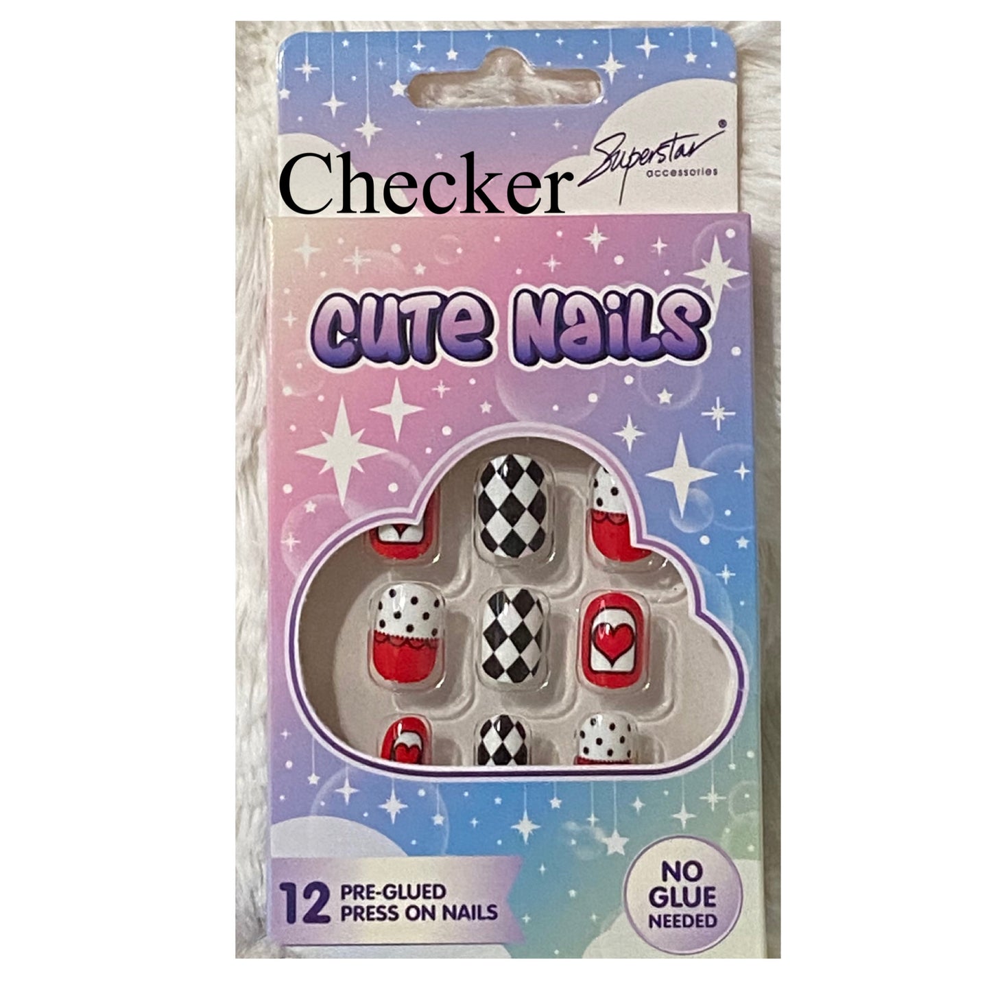 Adorable Little Princess Press On Nails - 12 Choices