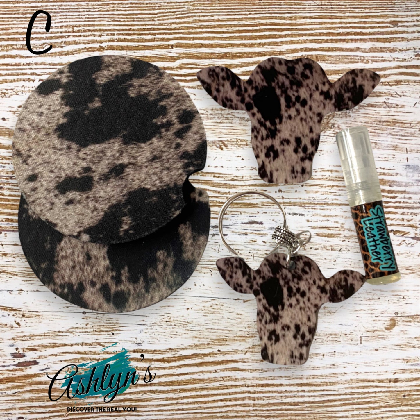 Crazy Fun Car Coaster-Vent Clip Keychain 3pc Set