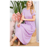 Special Sale~Ashlyn’s Casual to Classy Scoop Neck Short Sleeve Maxi Dresses