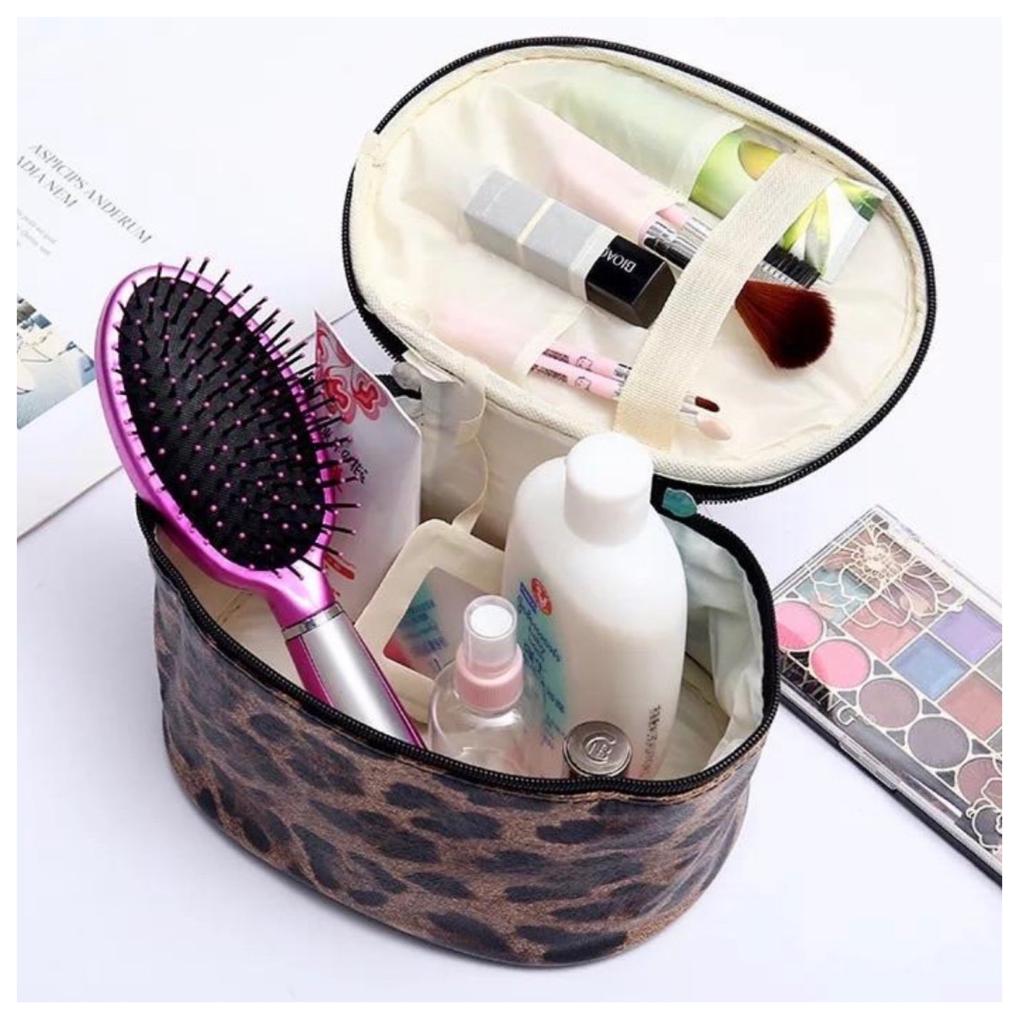 Adorable Leopard Cosmetic Toiletry Storage Bag