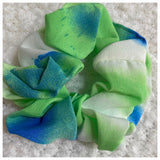 Set of 2 Vibrant Tie-dye Hair Scrunchies