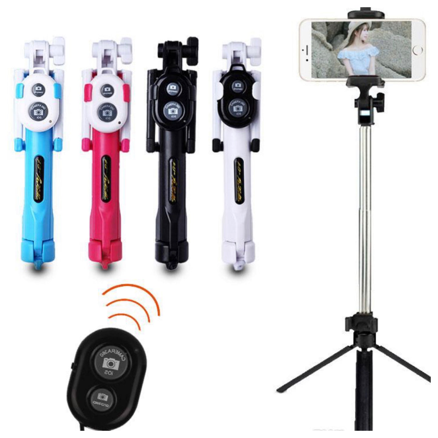 Bluetooth Selfie Stick with Tripod