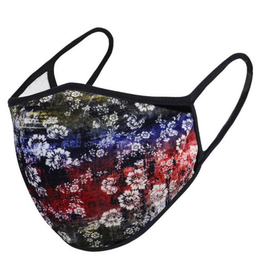 Fashion Face Wear-Hawaiian Floral Face Mask
