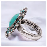 Iconic Turquoise Stone Stretch Ring-Western-Jewelry