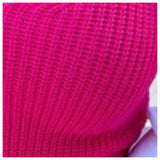 Ashlyn’s Sexy Me-Ribbed Knit Vibrant Pink V Neck Crop Top-Vest Tank
