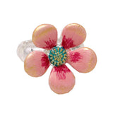 Adorable Pink Wildflower Stretch Ring