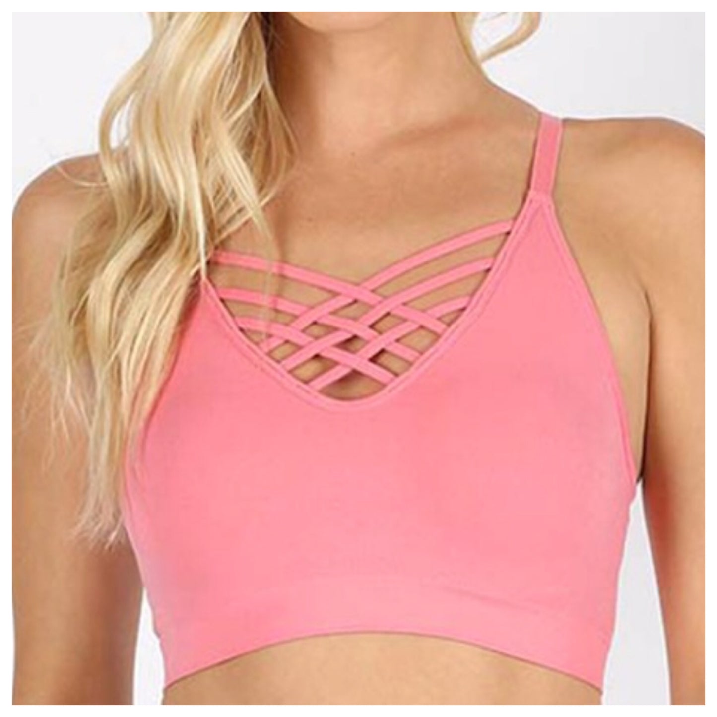 Sexy Me, V Lattice Adjustable Straps, Bra/Bralettes