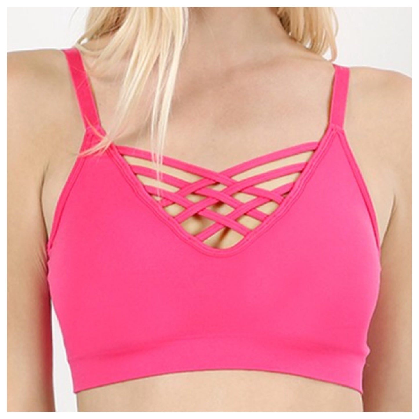 Sexy Me, V Lattice Adjustable Straps, Bra/Bralettes