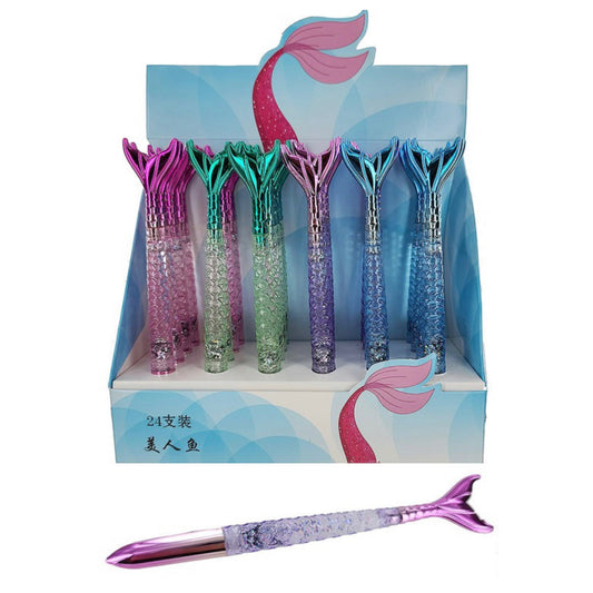 Crazy Cute Metallic Mermaid Tail Writing Pen
