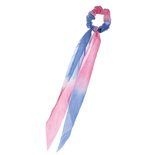 Adorable Tie Dye Chiffon Scrunchies with Long Tail