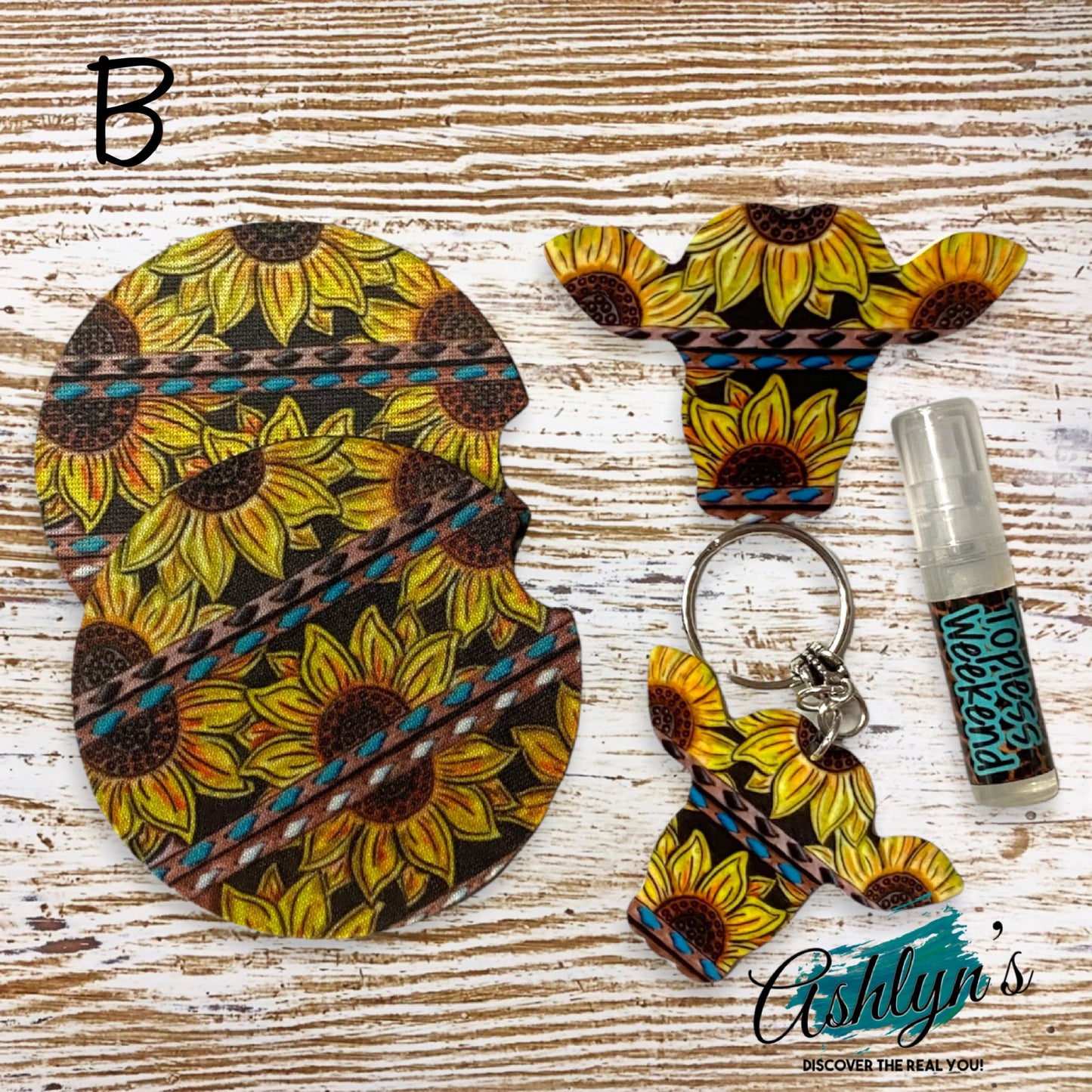 Crazy Fun Car Coaster-Vent Clip Keychain 3pc Set