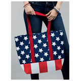 American Pride Stars and Stripes Ruggine Tote Bag