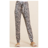 Closeout Ashlyn’s Cozy Kickin’ it in Style Tan Leopard Joggers-Sweatpants-Pants