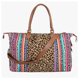 Gotta Get It! Leopard Serape Print Faux Fur XL Weekender Bag-Tote Bag-Purse