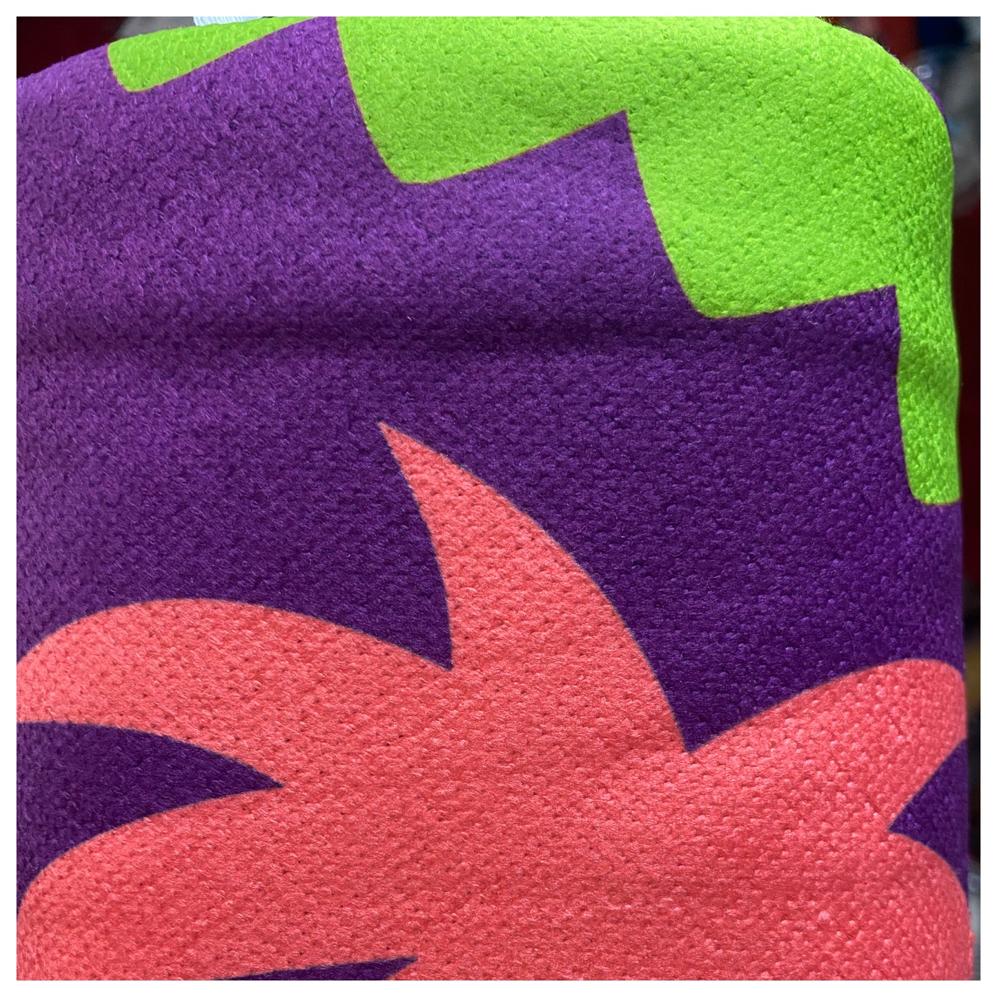 “Fun in the Sun" Fringe Trim Tropical Pineapple Round Beach Towel
