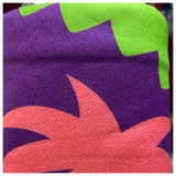 “Fun in the Sun" Fringe Trim Tropical Pineapple Round Beach Towel