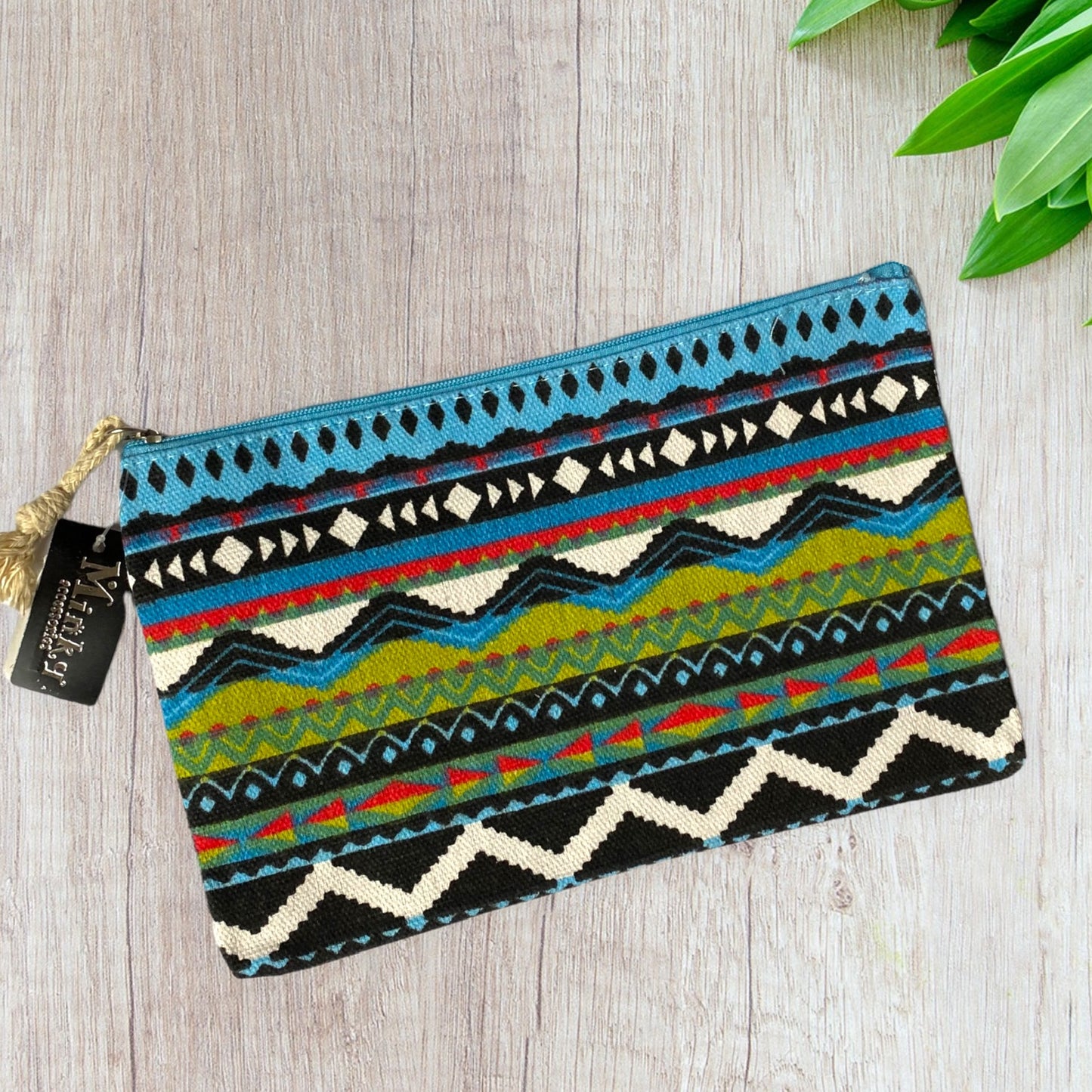 Fun Boho Canvas Cosmetic Bag