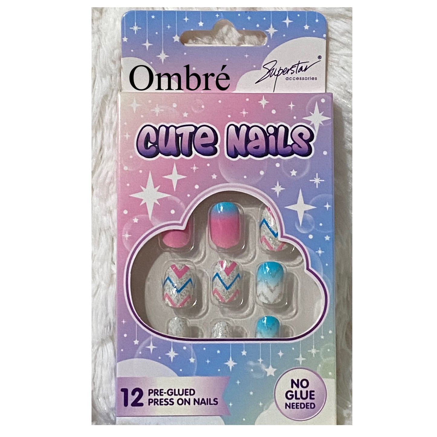 Adorable Little Princess Press On Nails - 12 Choices
