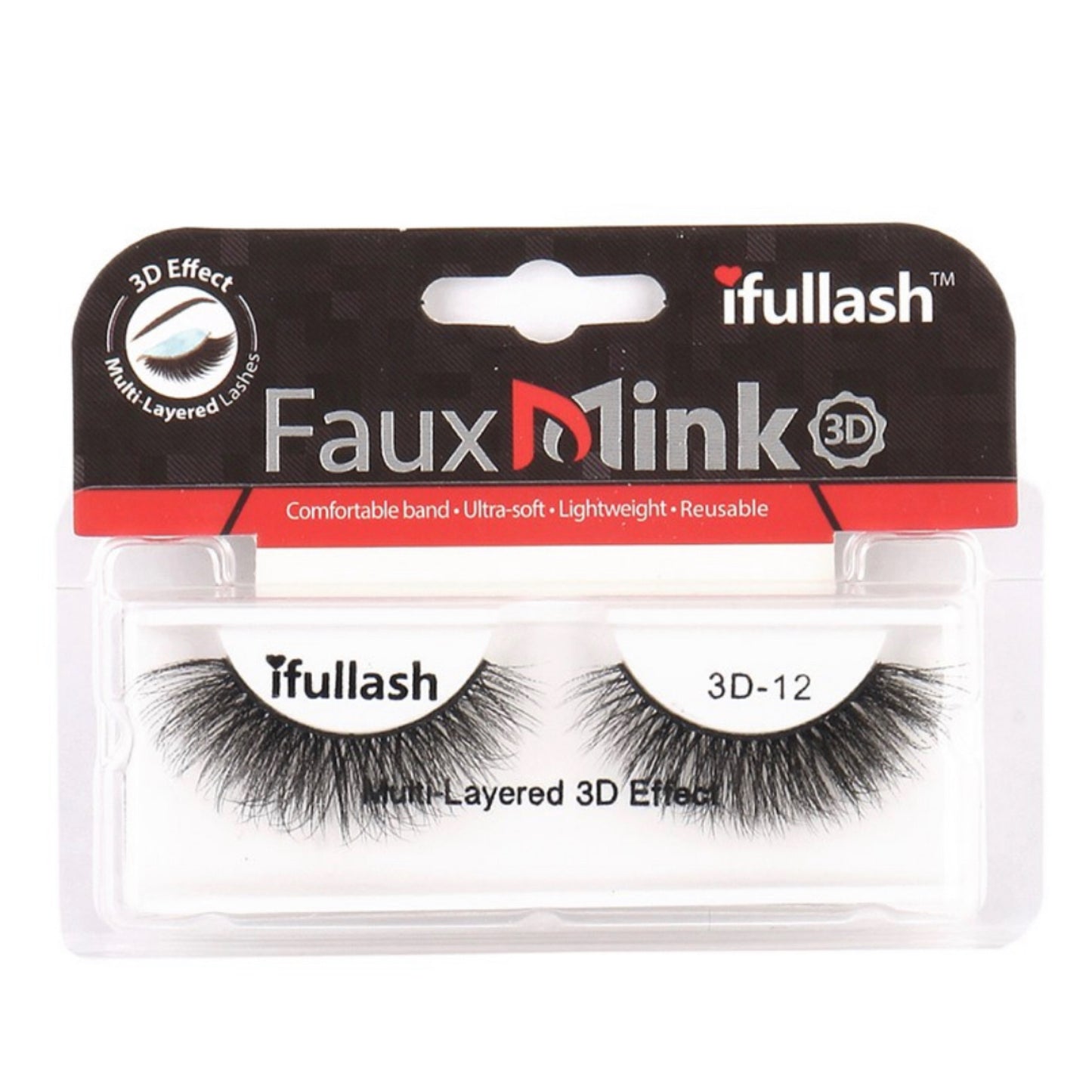 High Quality Mink 3-D Lashes- 3D-12