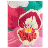 “Fun in the Sun" Fringe Trim Flamingo Round Beach Towel