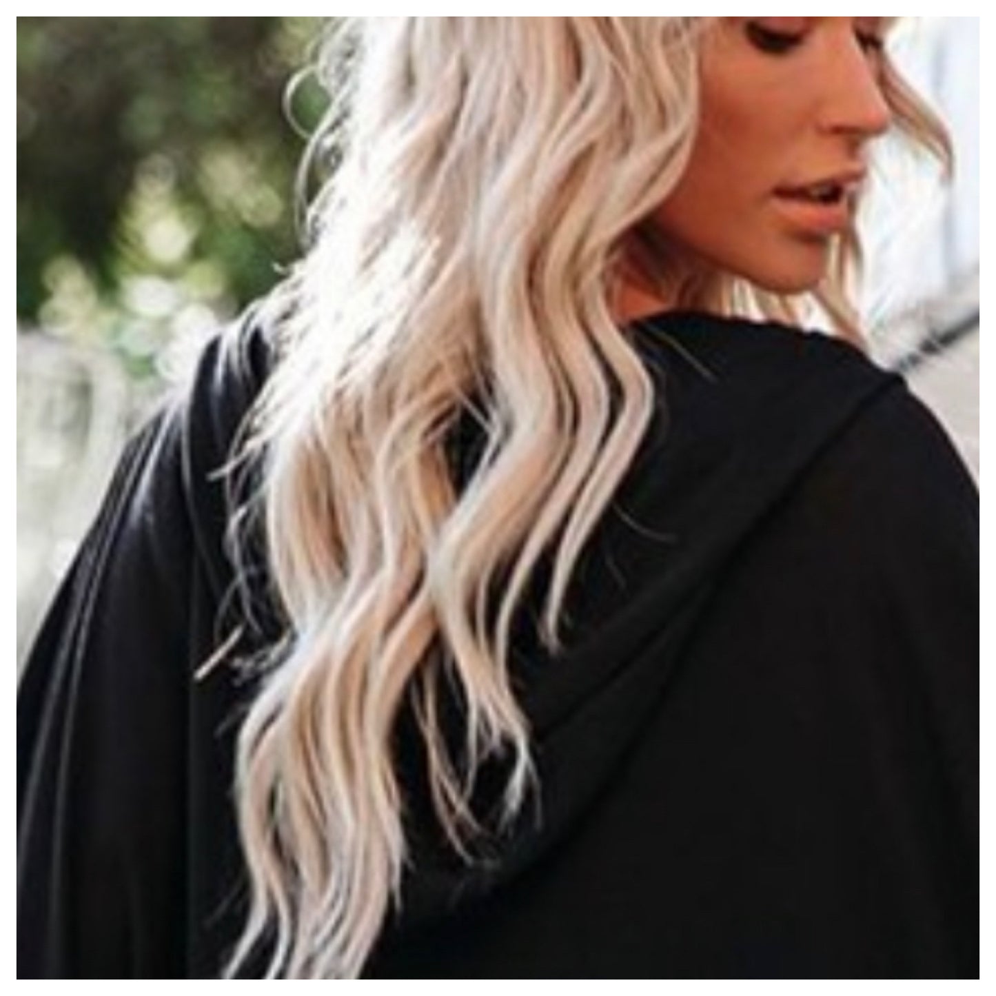 Ashlyn’s Tassel Oversized Black Hooded Swimsuit Cover Up