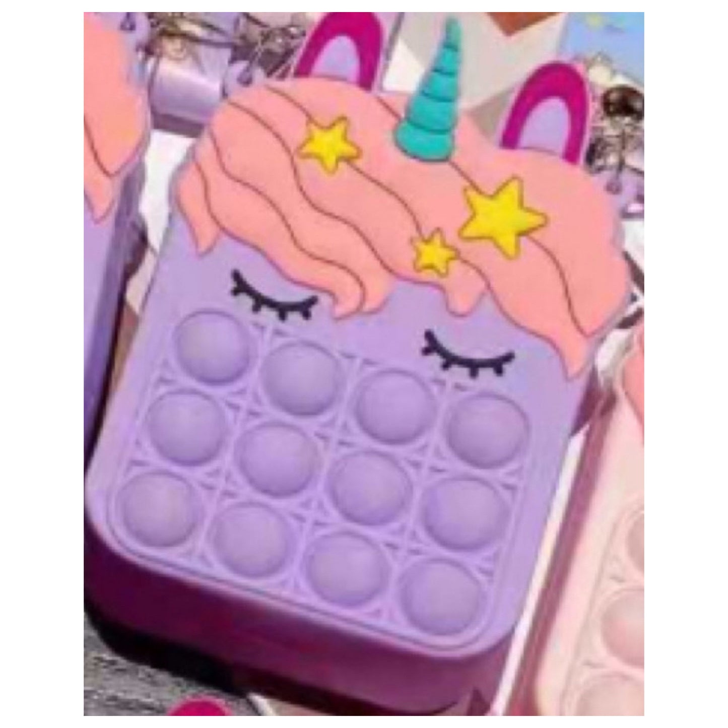 Crazy Fun Mini Unicorn Pop It Crossbody Bogs
