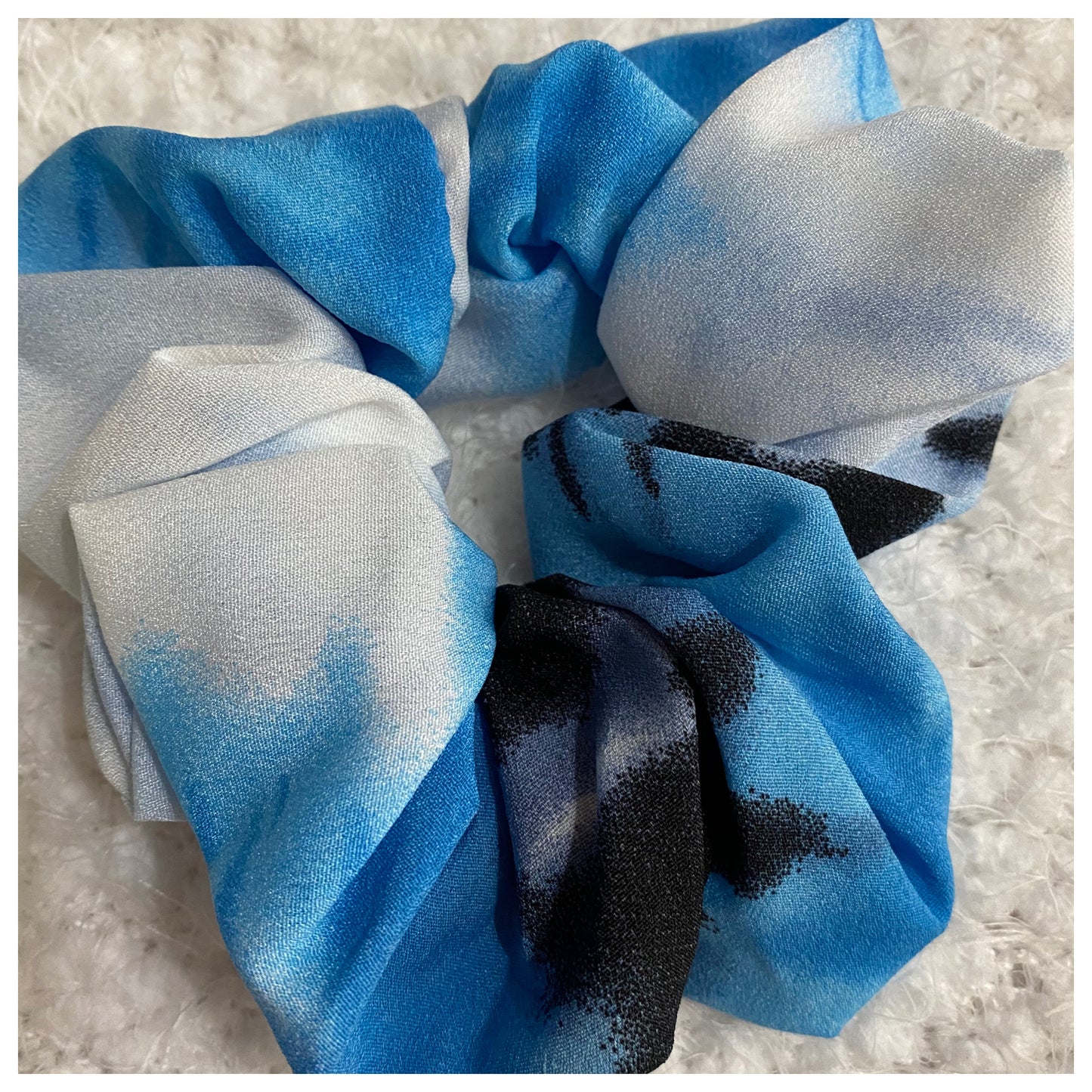 Set of 2 Vibrant Tie-dye Hair Scrunchies