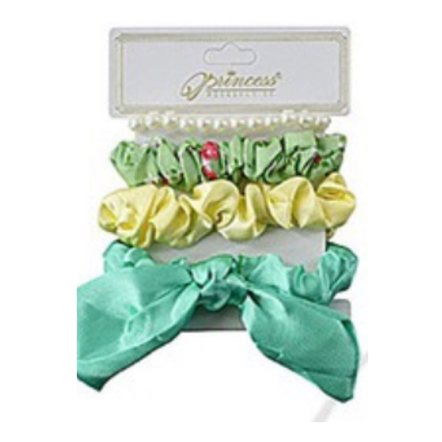 Adorable 4pc Hair Bow, Scrunchy Set - 6 Colors