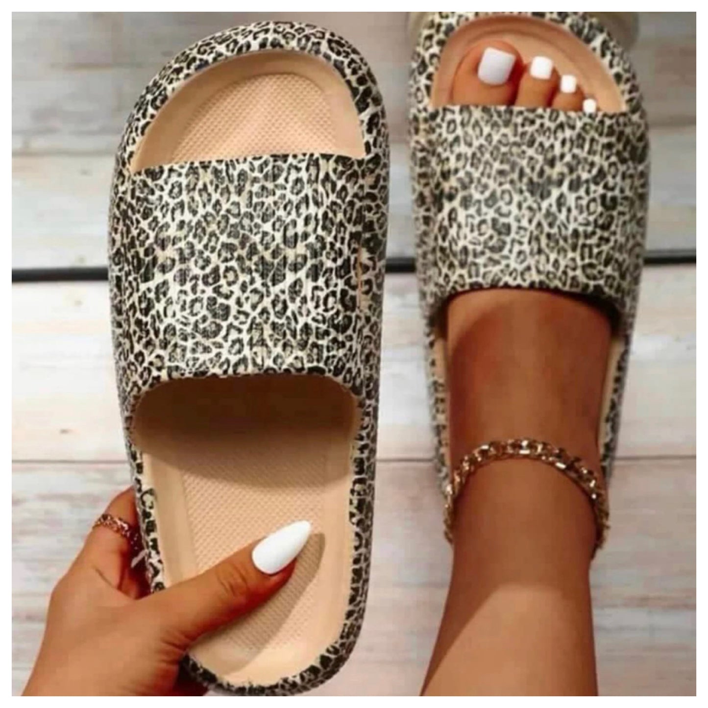 Hello Beautiful! Ashlyn’s Insanely Cozy Animal Print or Solid Color Slides-Sandals-Slip Ons