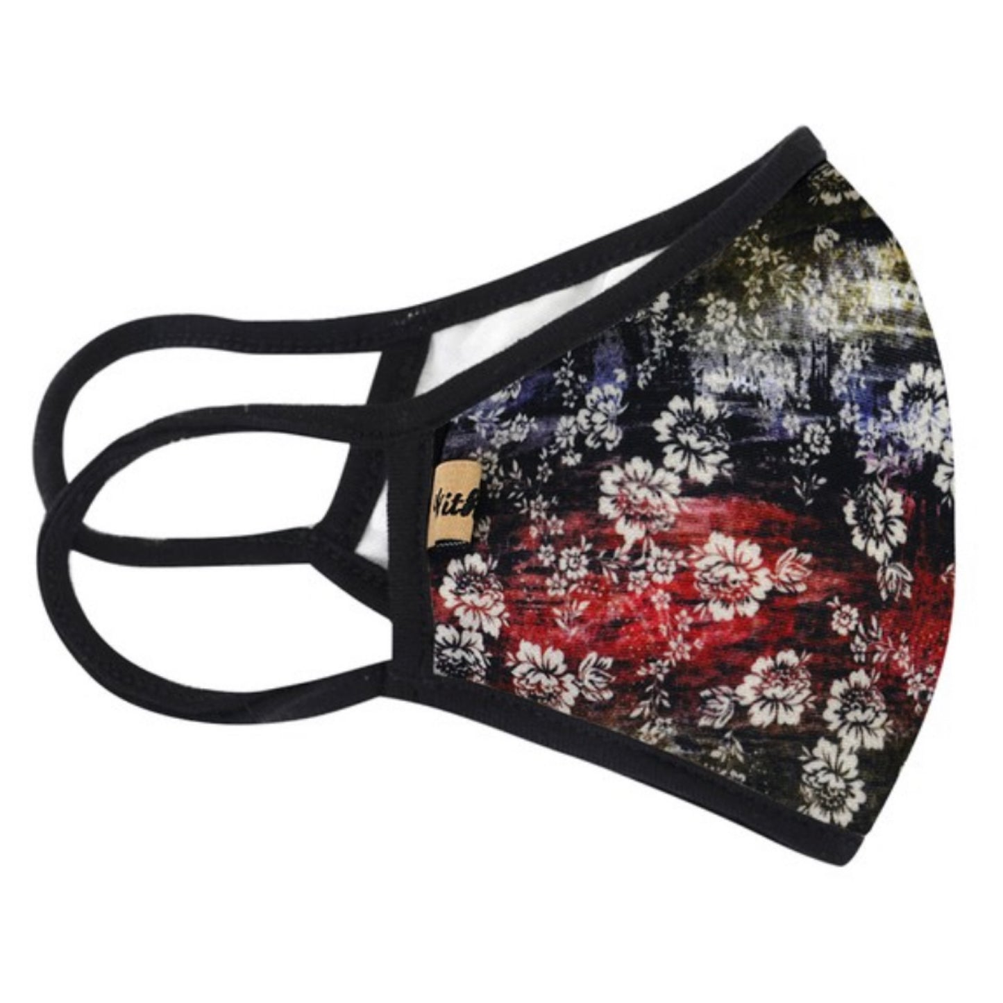 Fashion Face Wear-Hawaiian Floral Face Mask