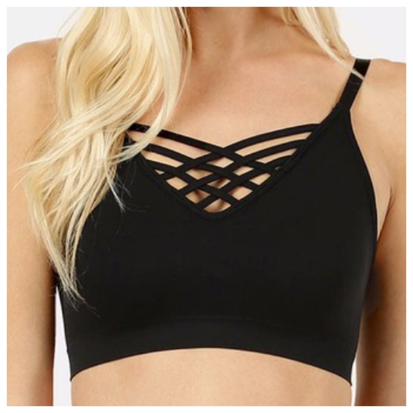 Sexy Me, V Lattice Adjustable Straps, Bra/Bralettes