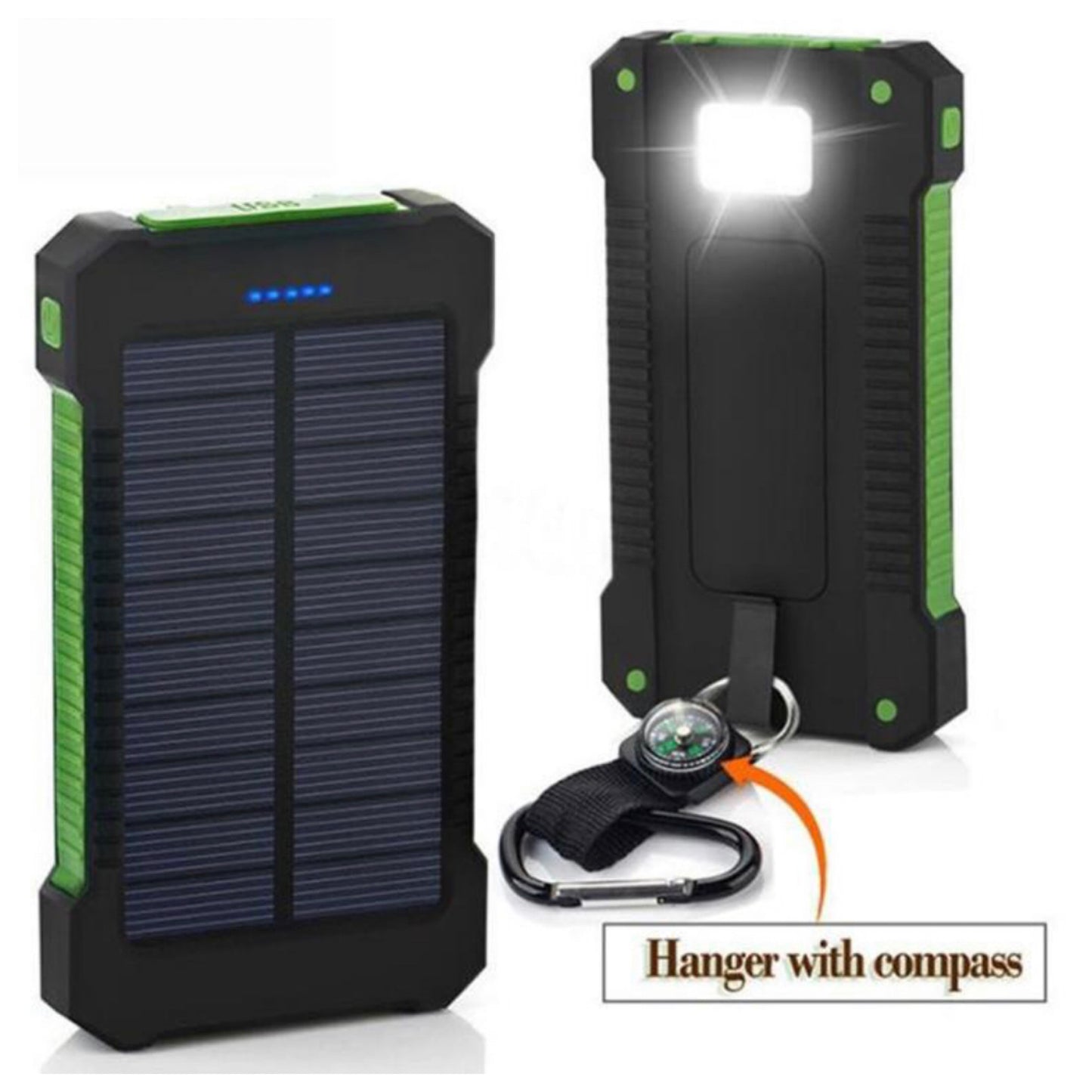20000mah Solar Power Bank with LED Light